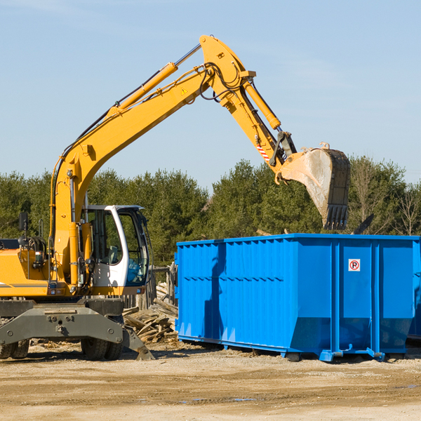 what are the rental fees for a residential dumpster in Halltown